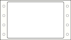 Medical Labels - EDP Pinfeed Label, 3" x 1-15/16"