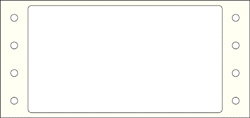 Medical Labels - EDP Pinfeed Label, 3-1/2" x 1-15/16"