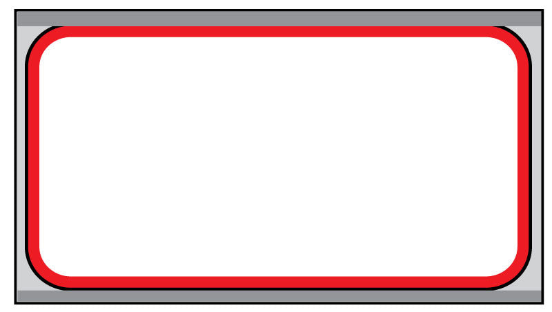 Medical Labels - Direct Thermal Printer Label, 3/4" Core, Red Border