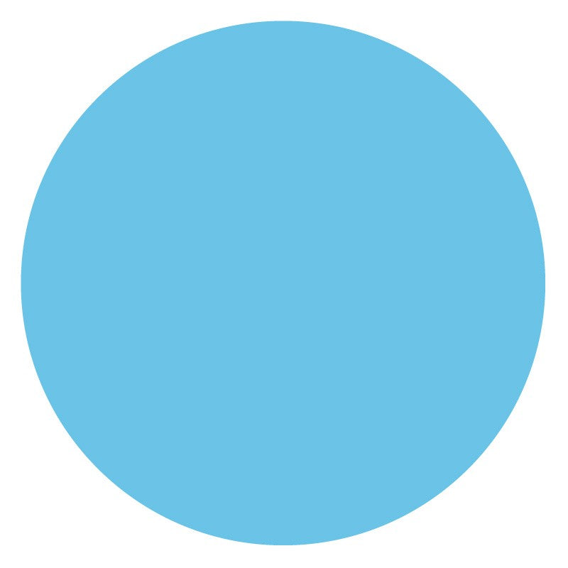 Medical Labels - Paper Circle - Light Blue, 1" x 1"