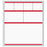 Medical Labels - Cerner Direct Thermal Printer Label, Red Border, 4" x 4-1/2"