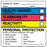 Medical Labels - Chemical Hazard Label, 2-1/4" x 2-1/4"