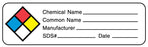 Medical Labels - Chemical Hazard Label, 3" x 7/8"