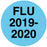 Medical Labels - FLU 2019/2020 - BLUE, 1/2" x 1/2"