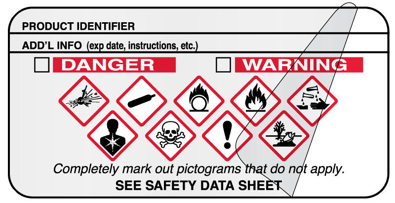 Medical Labels - GHS Label, 2" x 1"