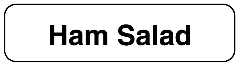 Medical Labels - HAM SALAD, Food Identification Labels, 1-1/4" x 5/16"