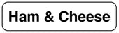 Medical Labels - HAM & CHEESE, Food Identification Labels, 1-1/4" x 5/16"