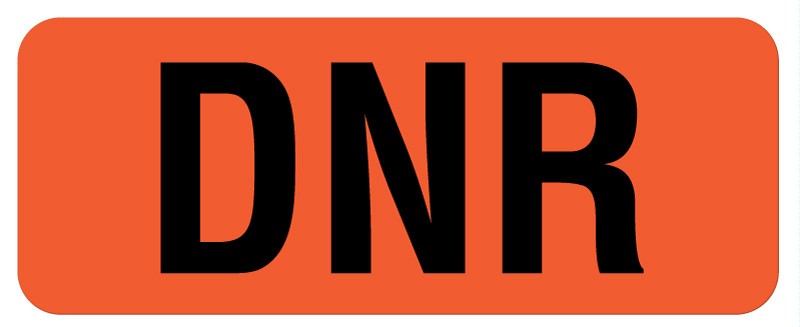 Medical Labels - Code Status Label, 1-1/4" x 5/16"