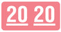 Medical Labels - UAL 2020 Year Label, 1-1/2" x 3/4"