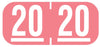 Medical Labels - Tab Compatible 2020 Year Label, 1-1/8" x 1/2"