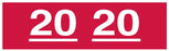 Medical Labels - Ames Compatible 2020 Year Label, 1-3/4" x 1/2"