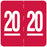 Medical Labels - Ames Compatible 2020 Year Label, 1-7/8" x 1-7/8"