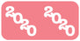 Medical Labels - Jeter Compatible 2020 Year Label, 1-1/2" x 3/4"