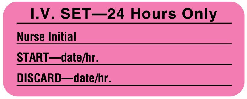 Medical Labels - Tubing Change Label, 2-1/4" x 7/8"