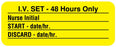 Medical Labels - Tubing Change Label, 2-1/4" x 7/8"