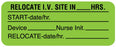 Medical Labels - I.V. Site Care Label, 2-1/4" x 7/8"
