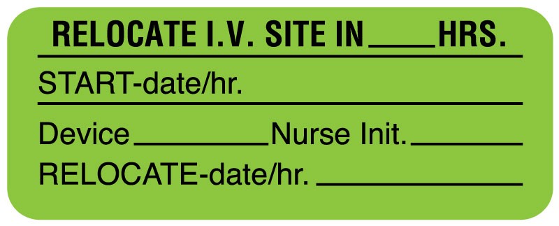 Medical Labels - I.V. Site Care Label, 2-1/4" x 7/8"