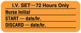 Medical Labels - I.V. Tubing Change Label, 2-1/4" x 7/8"