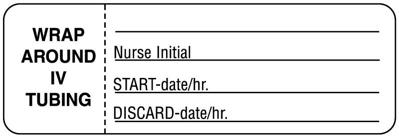 Medical Labels - IV Set Change Label, 3" x 1"