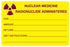 Medical Labels - Nuclear Medicine Communication Label, 4" x 2-5/8"