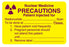 Medical Labels - Radioactive Warning Label, 3" x 2"