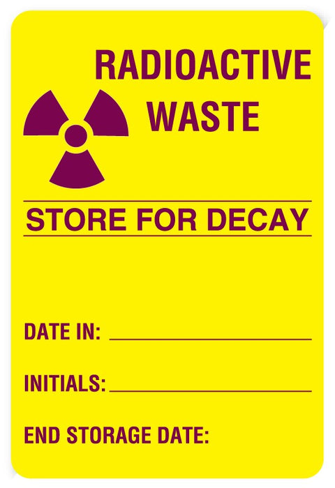 Medical Labels - Nuclear Medicine Label, 4" x 2-5/8"