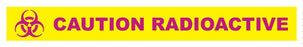 Medical Labels - CAUTION RADIATION Tape, 1/2" X 500"