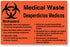 Medical Labels - Waste Control Label, 8" x 5-1/4"