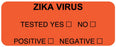 Medical Labels - Zika Virus, 2-1/4" x 7/8"