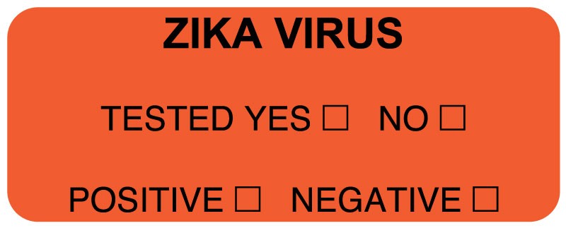 Medical Labels - Zika Virus, 2-1/4" x 7/8"