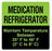 Medical Labels - MEDICATION REFRIGERATOR, 4-1/2" X 4-1/2"