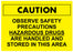 Medical Labels - HD Warning Sign, 10" x 7"
