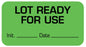 Medical Labels - Quality Control Label, Removable, 1-5/8" x 7/8"
