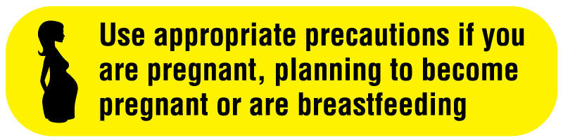 Medical Labels - HD PREGNANCY WARNING, Medication Instruction Label, 1-5/8" x 3/8"