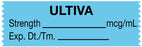 Medical Labels - Anesthesia Tape, Ultiva mcg/mL, 1-1/2" x 1/2"