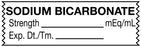 Medical Labels - Anesthesia Tape, Sodium Bicarbonate mEq/mL,1-1/2X1/2