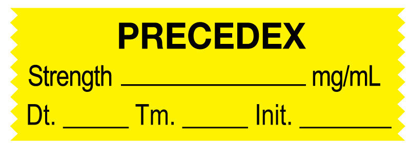 Medical Labels - Anesthesia Tape, PRECEDEX mg/mL 1-1/2" x 1/2"
