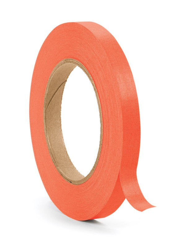 Medical Labels - Fluorescent Red Colored Paper Tape, 2160" x 3/4"
