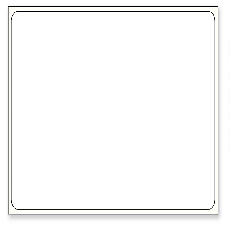 Medical Labels - Thermal Transfer Printer Label, 3" Core, 2" x 2"