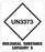 Medical Labels - UN3373 Cat B Bio Substance Shipping Label, 3-1/2" x 4"