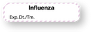 Medical Labels - Vaccine Label, Influenza, 1-1/4" x 5/16"