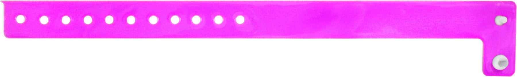 Medical Labels - Pink Blank Vinyl Edgeglow Wristband, 10-1/8" X 3/4"