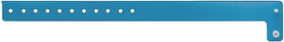 Medical Labels - Blue Blank Vinyl Edgeglow Wristband, 10-1/8" X 3/4"