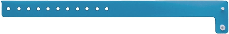 Medical Labels - Blue Blank Vinyl Edgeglow Wristband, 10-1/8" X 3/4"