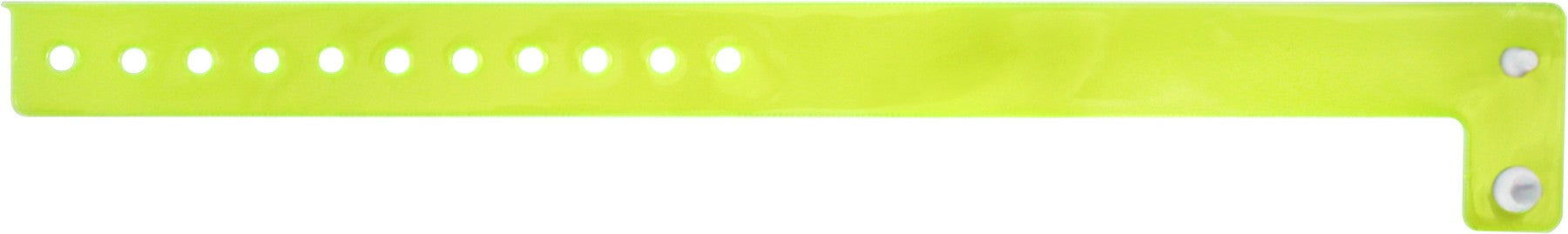 Medical Labels - Yellow Blank Vinyl Edgeglow Wristband, 10-1/8" X 3/4"