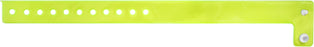 Medical Labels - Yellow Blank Vinyl Edgeglow Wristband, 10-1/8" X 3/4"