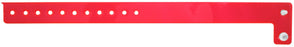 Medical Labels - Red Blank Vinyl Edgeglow Wristband, 10-1/8" X 3/4"