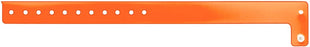 Medical Labels - Orange Blank Vinyl Edgeglow Wristband, 10-1/8" X 3/4"