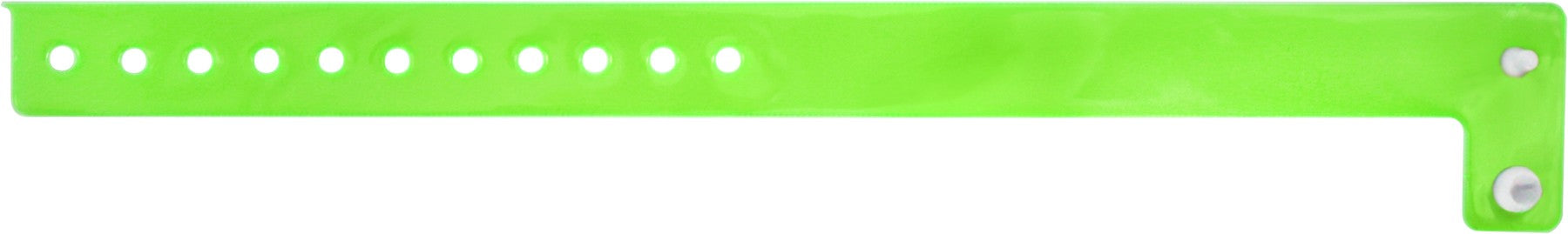 Medical Labels - Green Blank Vinyl Edgeglow Wristband, 10-1/8" X 3/4"