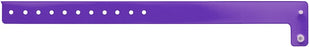 Medical Labels - Purple Blank Vinyl Edgeglow Wristband, 10-1/8" X 3/4"